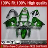 Кузов для KAWASAKI ZX900CC zx900 металл зеленый ZX9 R ZX9R 00 01 02 03 56HC.5 ZX 9R 9 R 900 900CC ZX-9R 2000 2001 2002 2003 полный комплект обтекателей