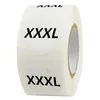 500pcs 1inch Round Size XS S M L XL XXL XXXL Adhesive Stickers DIY Decoration Label For Clothing Shop Hat Decor