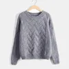 Camisolas femininas Jersey de suéter de inverno Jersey Mulher Mohair maconha torcida Pullover de senhora quente e quente