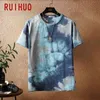RUIHUO TEAT CARE CREEN COLOR WALEVE Мужская футболка мода уличная одежда хип-хоп футболка для мужчин футболка японская одежда MAN M-5XL 210409