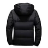 Dropshipping!!Winter Autumn Jacket Men Slim Fit Short Down Jacket Warm Thicken Hooded Outwear Coat G1108