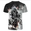 2021 Summer Mens Graphic T-shirts Youth Digital 3D Printing Fashion T Shirt Street Boy Plus Size Size Sleeved Men Casual High Qua262K