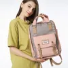 Canvas Ryggsäckar Kvinnor Designer Små ryggsäck Dam Back Pack Woman Travel Bagpack School Bags Girl Mochila Mujer Purse