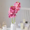 Couronnes de fleurs décoratives bande 3D artificielle orchidée Phalaenopsis papillon de haute qualité fausses plantes Vases pour mariage décor de Festival à domicile