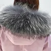 Giacca invernale da donna Cappotto in cotone Caldo lungo Parka Fodera in pelliccia sintetica Colletto Capispalla con cappuccio 210423