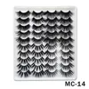 Handmade 20pairs mink eyelashes 6D thick makeup full strip eye lashes extension false minks lash 20 styles for choice1775502