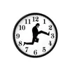 Horloges murales Comédie britannique Inspiré Création Comedian Home Decor Novelty Watch Funny Walking Silent Mute1508328