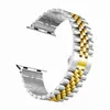 Cinturino in metallo Cinturino in acciaio inossidabile per Apple Watch Series 7 6 5 4 SE Cinturini con connettore adattatore Cinturino di ricambio Iwatch 45mm 41mm 38 42mm 40mm 44mm Cinturino