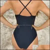 Simma slitage badrum sport utomhus hög midja baddräkt sexig conoined bikini solid färg överlappning badkläder camisole elegant indif