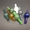 유니버설 다채로운 유리 거품 carb cap 라운드 공 OD 20mm 돔 유리 물 파이프 4mm 석영 열 vanger 손톱