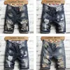 Spring Summer Men's Denim Shorts Clothing Beach Ripped Jeans Cotton Short Casual Business Social Men 210712