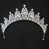 Fashion Crystals Bridal Girls Tiaras Head pieces For Wedding Birthday Formal Occasion Gold Silver Crown Rhinestones Beading Kids Hair Accessories Headband AL2198