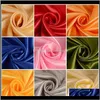 Clothing Apparel Drop Delivery 2021 Satin Fabric Silk Cloth 150100Cm Handmade Diy For Box Lining Home Dress Curtain Wedding Party Decoration