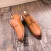 High Quality Formal Shoes Designer Men's Fashion Wear-resistant Flat Office Business Gentleman Slippers Leather Oxford Light