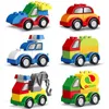 Bausteine Accessoires Bus Feuerwehrwagen große Größe DIY Ziegel Set Spielzeug Kinder Bildung kreatives Spielzeug für Kinder Geburtstag GIF Y1130