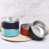 64oz podwójna ściana antypoślizgowa ze stali nierdzewnej Pet Dog Food Food Water Bowls do średnich Dużych Zwierzęta Psy Miska Wll934