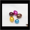 Perles perles bijoux de bijoux livraison 2021 en gros de perles naturelles teintes ￠ l'int￩rieur de la f￪te en vrac ouvert ￠ la maison des hu￮tres en perles avec emballage ￠ vide OD