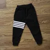 Neueste Baby Jungen Langhose Elastische Taille Kinder Sport pantierter Bein Baumwollkinder Harem Pant 90-140 lässige Briten Slack 210413