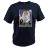 Homens t-shirt Astronauta dogecoína para a lua blockchain engraçado gráfico TEE Sumnner Respirável 100% algodão