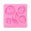 3D Flor Silicone Molds Fondant Craft Bolo Doces De Chocolate Pastelaria De Gelo Pastelaria De Ferramenta De Ferramenta Decorador De Bolo De Molde