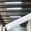 8' LED Shop Light Fixture 8FT V Shaped 4 Feet 8Feet T8 Integrated Tube Cooler Door Double Sides 4 Rows 120W LED Garage Light