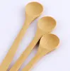 Wholesale 15pcs 7 .5inch Wooden Spoon Ecofriendly Japan Tableware Bamboo Spoon Scoop Coffee Honey Tea Ladle Stirrer Best
