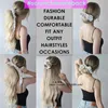 Stip paardenstaart sjaal dames haar strikjes lang lint haarbanden scrunchies haarbanden meisjes hoofddeksels haaraccessoires 6 kleuren 3182 Q3232323