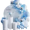 Blu Argento Macaron Palloncino in metallo Ghirlanda Arco Decorazione per feste di buon compleanno Bambini Matrimonio Compleanno Baloon Baby Shower Boy Girl 716 B3