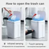 16L Akıllı Çöp Kutusu Otomatik Sensör Çöp Kutusu Mutfak Banyo Çöp Kovası Akıllı Elektrikli Akıllı Kuzmalar 211215280H