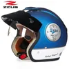 cane nero ZEUS 3 4 Half Face casco moto motorcoss 318C moto bicicletta elettrica scooter Caschi di sicurezza M L XL XXL258T