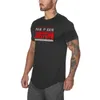 Muscleguys Mesh T-Shirt Streetwear À Manches Courtes Gym Vêtements Fitness Homme Mode D'été Slim Fit T-shirt Bodybuilding Tops 210421