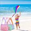DHL100pcs Sachen Säcke Kinder Strand Mesh Beutel Kinder Ball Sand Spielzeug Aufbewahrungstasche Mix Farbe