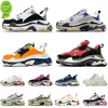 36-45 Triple S Crystal Bottoms Sneakers Paris 17fw Luxurys Designers Skor Casual Män Kvinnor Pappa Skopspår Utomhus Sport Runner Trainers Storlek