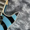 Wylde Audio Odin Graal Gangrène Phlham Blue Bullseye Guitare électrique Mop Large Block Inclay Gold Hardware Grover Tiners China EM9156601