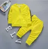 Lente herfst baby jongens meisjes kleding set kinderen katoen sport jas broek 2 stuk peuter mode kostuum kinderen trainingspakken