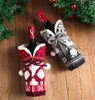 Funda navideña para botella de vino, abrigo de champán, suéter, bolsa de regalo, adornos de mesa de Navidad, decoración para fiesta de cena DD735