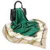 Foulards 90 * 90cm carré Soik Silk Femmes Wholesale Simple Simple Grand Headscarf
