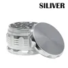 4 Layers Smoking Accessories 63mm Spice Grinder Empty Aluminium Alloy High Quality for Dry Herb Tobacco Cigarette Colorful Easy to Use ZWL248