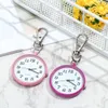 Montre de poche à Quartz minimaliste pour infirmière Ultra mince visage ouvert infirmière montres Portable unisexe clé boucle pendentif horloge cadeau