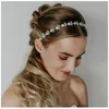 Fermagli per capelli Barrettes Sparkle Accessori da sposa floreali per ragazze Copricapo da sposa Fascia per capelli in cristallo CrownTiara Jewelry