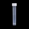 Fournitures de laboratoire 100 pièces 10ml Tubes à essai en plastique flacons échantillon conteneur poudre artisanat bouchon à vis bouteilles pour bureau école chimie