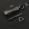 Keychains Luxury Carbon Fiber Car Logo Keychain Custom Auto Keyring voor Chery Exeed TXL TX 2022 Accessoires MIRI22