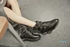 Сапоги моды женские лодыжки сексуальные заклепки хорошие круглые носки квадратные каблуки черные качественные туфли нам размер 5-10,5