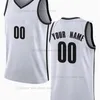 Gedrukt Custom DIY Design Basketbal Jerseys Customization Team Uniformen Print Personalized Letters Naam en nummer Mens Dames Kinderen Jeugd Brooklyn009