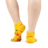 SANZETTI 12 par/lote verano mujer Casual novedad colorido algodón peinado calcetines tobilleros Harajuku Happy Short calcetines Plaid Tend calcetines 210720