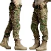Men Tactical Trousers Camo Multi-Pockets Camouflage Cargo Pants Outdoor Hunting Hiking Military Army Casual 211119