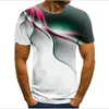 Mens Short Sleeve 2021 Summer t shirt Youth Breathable Tshirts Graphic Men Flame Print T-shirt Casual 3D Digital Printing Tees Boy Fashion Street Tops