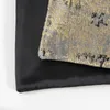 Coussin/oreiller décoratif noir or housse de coussin canapé extérieur étui décoratif moderne Simple luxe Texture Jacquard Art maison canapé Coussin