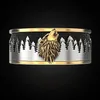 Bröllopsringar Dark Forest Wolf Howling Carved Pattern Ring Gold Color Punk Viking Men039s Carbonized Jewelry Party Anniversary 4520175