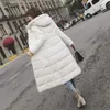 S-6XL herbst winter Frauen Plus größe Mode baumwolle Unten jacke mit kapuze lange Parkas warme Jacken Weibliche winter mantel kleidung